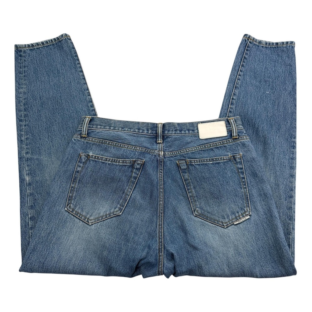 LAB101 Jeans Mens 30 X 30 Blue Tapered 5 Pocket Button Fly Cotton Made Korea